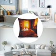 thumbnail image 3 of Cozy Halloween Bedroom Linen toss pillowcase decoration pillowcase gifting preferred 18x18 inch cushion cover sofa pillowcase sofa bedroom living room car, 3 of 8