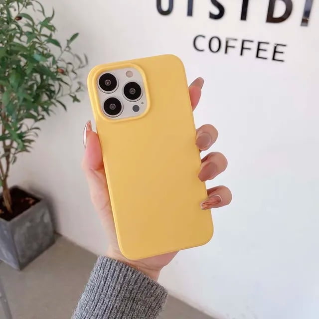 Fashion Soft Matte Solid Color Shockproof Phone Case for IPhone 14 Plus 13 12 11 Pro Max Silicone Back Cover for IPhone 13pro LXY