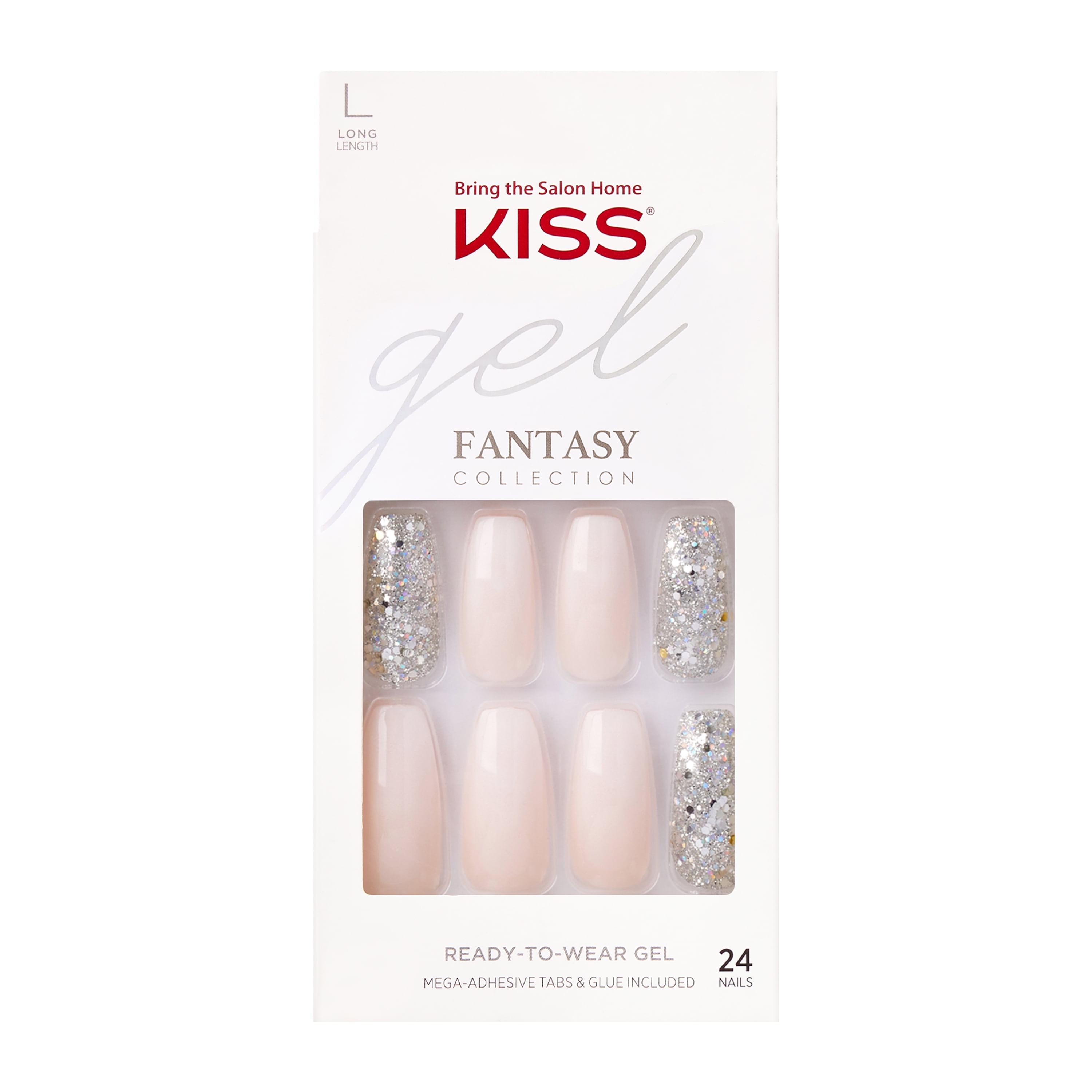 KISS Gel Nails - Starry Night, Long, Coffin shape