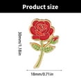 thumbnail image 3 of Portable Rose Pin Brooch Beautiful Rose Lapel Pin for Women’s Fashion Great for Weddings and Special Event, 3 of 9