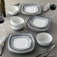 thumbnail image 4 of Noritake Colorscapes Layers Charcoal 12-Piece Square Dinnerware Set, Service for 4, 4 of 7