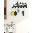 thumbnail image 4 of All-in-One Adhesive Wall Organizer: Key Holder, Hat Rack & Towel Hooks for Entryway, Kitchen, Bathroom - Modern, No-Drill Storage Solution, 4 of 7