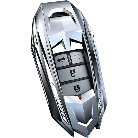 For Honde Keychain ,Case Key Fob Cover Metal with Key Chain for Honda Jade Honda CR-V XRV HR-V City Honda Accord（silver）