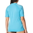 thumbnail image 3 of Kanu Surf Women's Oceanside UPF 50+ Rash Guard, Aqua, Small, 3 of 4
