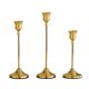 thumbnail image 2 of Juego de candelabros de hierro forjado | Centro decorativo de candelabros de aleación de aluminio electrochapado | Estilos vintage modernos | Pack de 3, 2 of 6