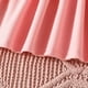 thumbnail image 3 of Vestido de manga larga con cuello redondo para niña, color liso, cuello redondo, manga A, con volantes, para bebés y niños pequeños, vestido informal de poliéster para niña., 3 of 8