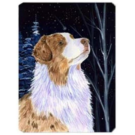 Starry Night Australian Shepherd Mouse Pad
