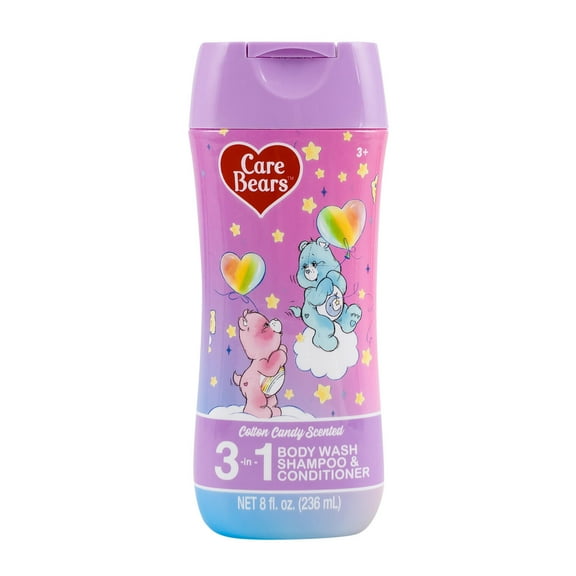 Care Bears 3 In 1 Body Wash Shampoo & Conditioner - 8oz - Cotton Candy Scented