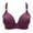 Purple, variant on jsaierl Bras for Women Wirefree Lift T-shirt Bras Seamless Padded Bralettes Flexed Fit Everyday Full Figure Bras Front Closure
