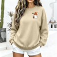 thumbnail image 7 of Jsaierl Halloween Sweatshirts for Women Spooky Ghost Graphic Pullovers Fall Loose Fit Crewneck Long Sleeve Sweater Tops Halloween Party Supplies, Sizes S-2XL, 7 of 7