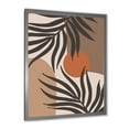 thumbnail image 2 of Designart 'Sun and Moon Shapes In Retro Terracotta Tones III' Modern Framed Art Print, 2 of 4