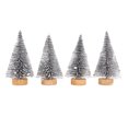 thumbnail image 1 of Mini árboles de Navidad para decoración navideña, mini árbol de Navidad artificial con base de madera, árboles de decoración navideña de mesa para decoración navideña (4 piezas), 1 of 5