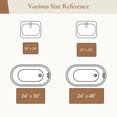 thumbnail image 7 of JAATOP 24" x 48" Bathroom Rug, Soft Absorbent Bath Mat with Non-Slip TPR Backing, Machine Washable, Beige, 7 of 7