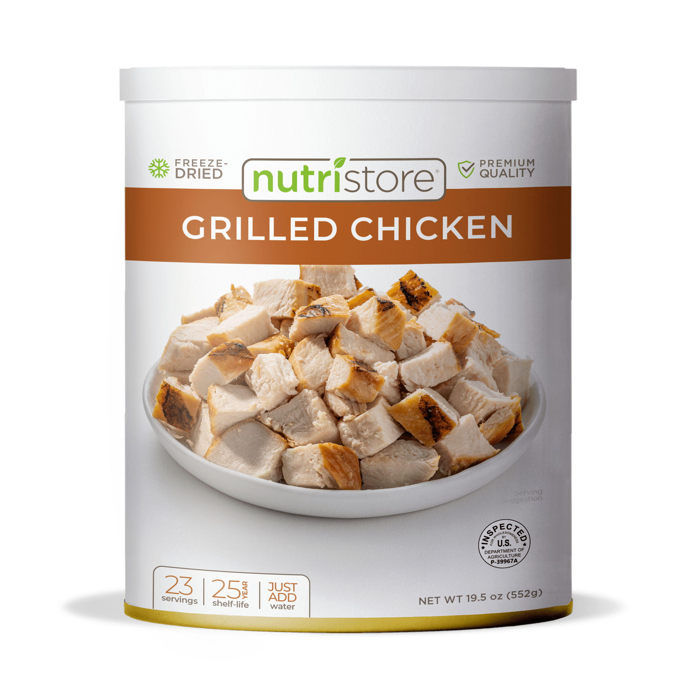 Nutristore FreezeDried Grilled Chicken No. 10 Can Meat