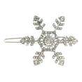 thumbnail image 2 of Skymirror Hair Clip Stylish Hairpin Sparkling Snowflake Design Women Girls Daily Wear Hair Clamp Weddings Christmas Ornaments, 2 of 7