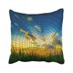 thumbnail image 1 of Funda de almohada ABPHQTO Colorido Amanecer de Puesta de Sol en Cielo Azul Hierba 45x45 cm, 1 of 2