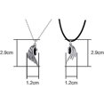 thumbnail image 5 of Collar de pareja YONGSHENG con imán de alas regalo para El y ella collares a juego, 5 of 5