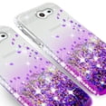 thumbnail image 4 of Compatible for Samsung Galaxy J3 Prime/J3 Eclipse/J3 Emerge/J3 Mission/J3 Luna Pro/Express Prime 2/Amp Prime 2/Sol 2/J3 2017 Case w/ [Temper Glass Screen Protector] SOGA Diamond Quicksand Case Purple, 4 of 6
