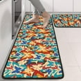thumbnail image 2 of Kitchen Rugs Sets Of 2,Colorful Butterfly Pattern Anti Fatigue Kitchen Mat Rugs Non Slip Washable,Decorative Kitchen Floor Mats for Kitchen,Sink,Laundry,17"x47"+17"x47", 2 of 5