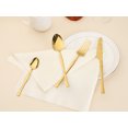 thumbnail image 4 of REGALWOVEN 4-Piece Stainless Steel Silverware Set with Spoon, Fork, and Knife Gold 4, 4 of 6