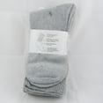 thumbnail image 5 of 12pair Loose Men Diabetic Crew Socks Non Binding Top Heel Toe Cushion 10-13 Grey, 5 of 6