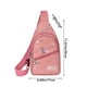 thumbnail image 2 of Bolso cruzado naranja para correr con correas ajustables y 2 bolsillos con cremallera para mujeres y hombres, bolso de hombro simple para deportes, bolsa de un solo hombro para entrenamiento, jogging,, 2 of 6