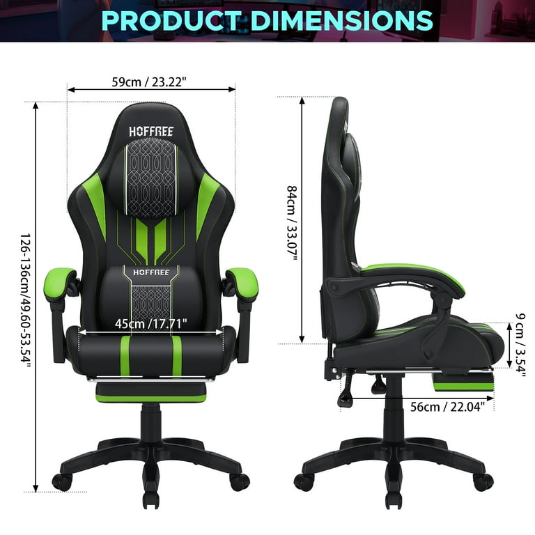 Gaming Chair Video Game Ergonomic Racing Chair High Back Office