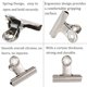 thumbnail image 5 of Fiudx Clips Metálicos de Sujeción Fuerte, Acabado de Acero Pulido, Ideales para Oficina, Hogar y Tiendas, Clip Multiusos para Fotos, Manualidades y Organización, Paquete de 35, Tamaño de 20 Mm, 5 of 7