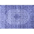 thumbnail image 1 of Ahgly Company Machine Washable Indoor Rectangle Medallion Blue Traditional Area Rugs, 2' x 3', 1 of 4