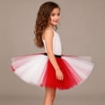 thumbnail image 5 of EnJoCho Toddler Girl Tutu Skirt Girl's Tutu Tulle Skirt Fancy Dress Up Par𝗍y Dancing Fashion Pleated Gauze Short Skirts 80s Cosplay Skirt, 5 of 7