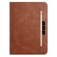 thumbnail image 6 of Dteck for for iPad Mini 5 Generation 2019/ Mini 4 3 2 1 (Old Model) 7.9 inch, Shockproof Premium PU Leather Cover with Auto Sleep Wake, Hand Strap, Wallet Card Slot and Foldable Stand Cover, Brown, 6 of 9