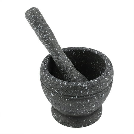 

ABIDE Multifunctional PP Mortar Set with pestle Black marble Kitchen supplies Home Garden Kitchen Dining Bar Tools Gadgets