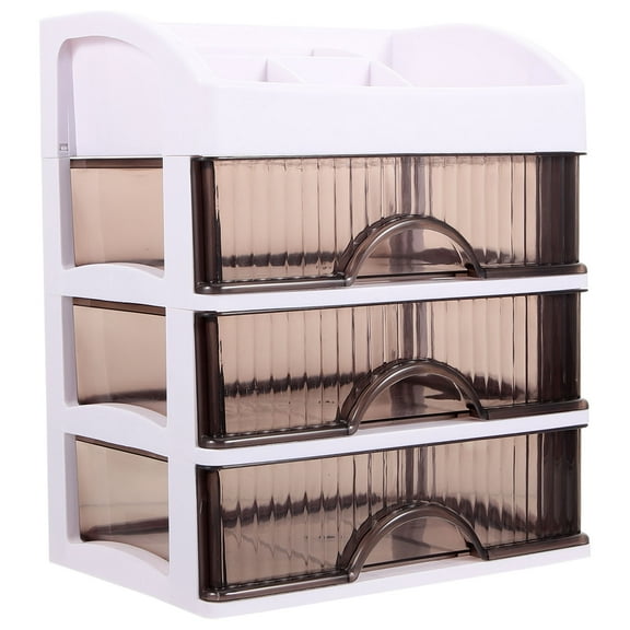 FOMIYES Desk Organizer with Small Drawer for Efficient Space Use Multi-layer Plastic Storage Box Assorted