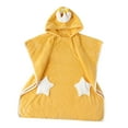 thumbnail image 2 of Albornoz con capucha para bebé, para baño, piscina, playa, ducha, elegante, amarillo, talla L Amarillo Talla L, 2 of 7