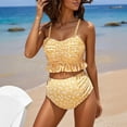 thumbnail image 6 of MuXiKeJi Clothes Maternity Bikini Swimsuit Two Piece High Waisted Bathing Suit Bow Tie Back Pregnancy Swimwear, 6 of 9
