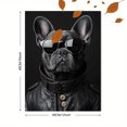 thumbnail image 3 of Qisvanset 12x16 Inch With Frame 2D Flat Wall Art French Bulldog Cool Pet Portrait Dog Lover Home Wall Art, 3 of 8