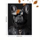 thumbnail image 3 of Qisvanset 12x16 Inch With Frame 2D Flat Wall Art French Bulldog Cool Pet Portrait Dog Lover Home Wall Art, 3 of 8
