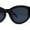 All Black, variant on Retro Classy Thick Plastic Cat Eye Glam Fashion Sunglasses White - Black