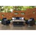 thumbnail image 2 of RST Brands Milo 4 PC Resin Modern Outdoor Espresso Motion Fire Set - Navy Blue, 2 of 8