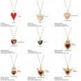 thumbnail image 3 of EOEMY Red Love Pendant Necklace For Women Gold Heart Collares Long Stainless Steel-Nk008G2Ac210364G2, 3 of 9