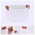 thumbnail image 2 of Unique Bargains 1 PC Woven Storage Basket Shelf Closet Storage Bin for Home Decor White S, 2 of 6