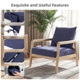 thumbnail image 5 of Biotree Outdoor Seat Cushions for Chairs,Waterproof Fade-Resistant Patio Furniture Replacement Cushions with Removable Cover,Blue, 5 of 9
