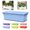 64# (Blue), variant on Window Planter Box for Indoor Outdoor Use, Rectangular Pots with Saucers Drainage Holes, Flower Window Box Vegetable Planter Windowsill Planters, Long Planters Box for Balconies & More - (Blue)