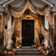 thumbnail image 6 of 2 Pcs Halloween Creepy Gauze Decor Cloth Spooky Tattered Table Runner Vintage Gradient Fabric Porch Window Drape for Home Party Halloween Gift (70.86x35.43 In), 6 of 6