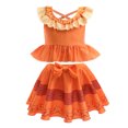 thumbnail image 1 of Maillot de Bain Mirabel pour Filles Encanto Enfants Col Rond Sans Manches Imprimé Mode Nœud Maillot de Bain Deux Pièces, 1 of 4