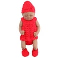 thumbnail image 1 of Newborn Baby Doll, 10 Inch Infant Doll Silicone  For Christmas Party Red Clothes With Shoes, 1 of 8