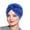 Blue, variant on Turbans for Women, Womens Solid Color Imitation Silk Double Layer Sleeping Hat Twisted Hat Headband Hat Beauty Makeup Home Hat for Women Head Wraps Hats for Women Black