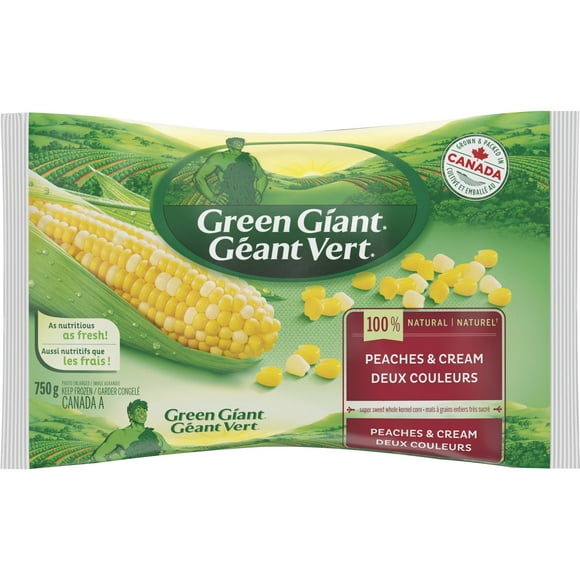Maïs À Grains Entiers Très Sucré Géant Vert À 100 % Naturel. Cultivé et emballé au Canada Maïs À Grains Entiers Très Sucré Géant Vert À 750g