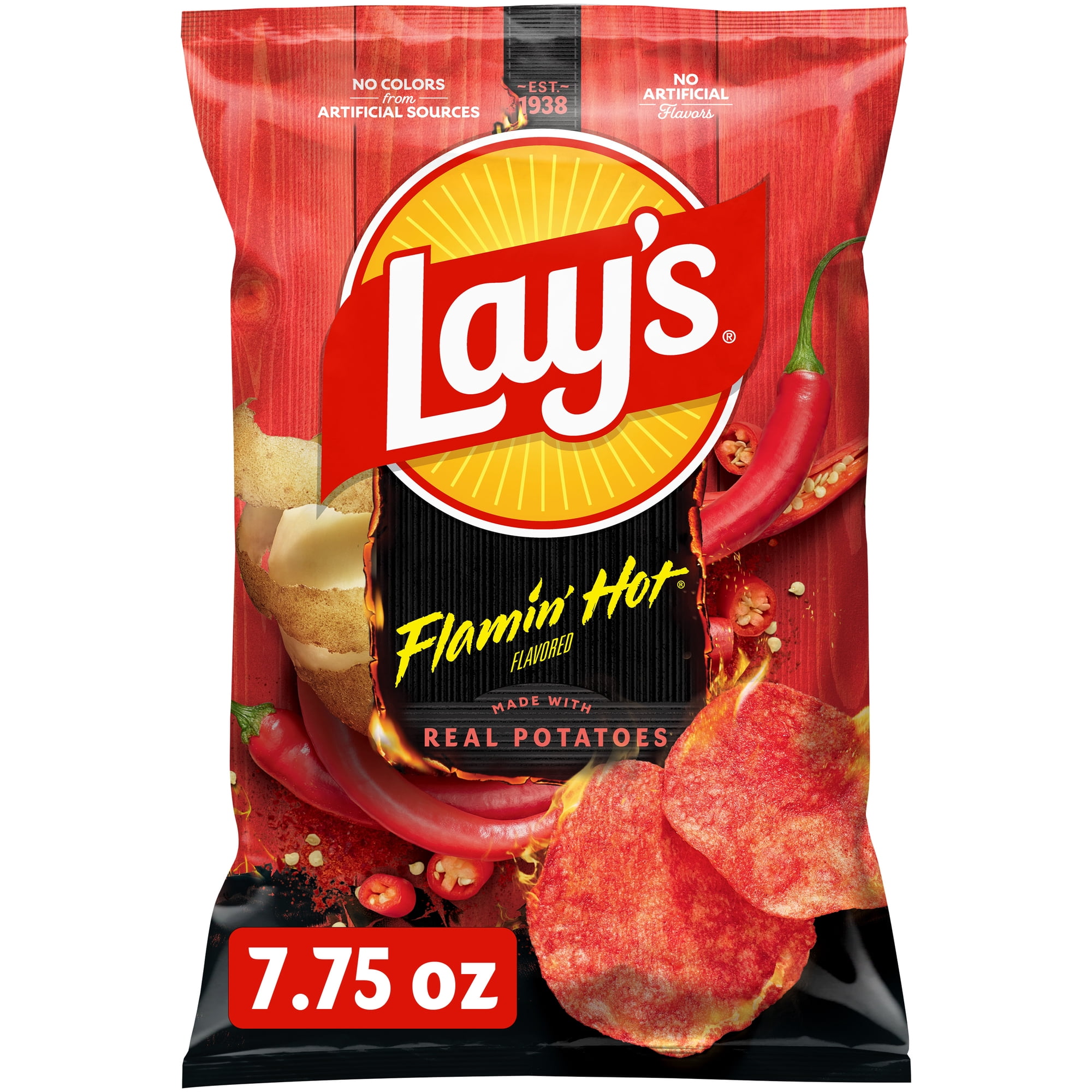 Lay's Potato Chips Flamin' Hot Flavored, 7.75 oz. Bag