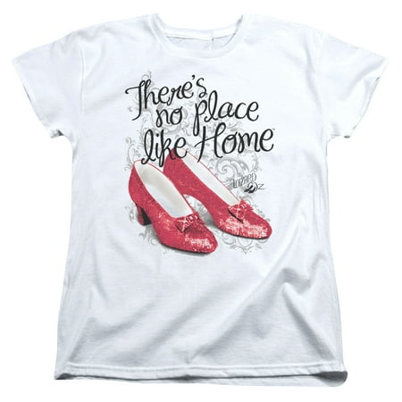 Wizard Of Oz Ruby Slippers Womens Short Sleeve Shirt